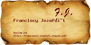 Franciscy Jozafát névjegykártya